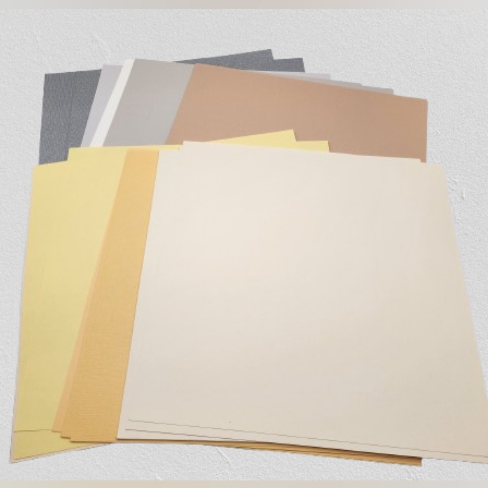 Assorted Cardstock Paper Set - Neutrals